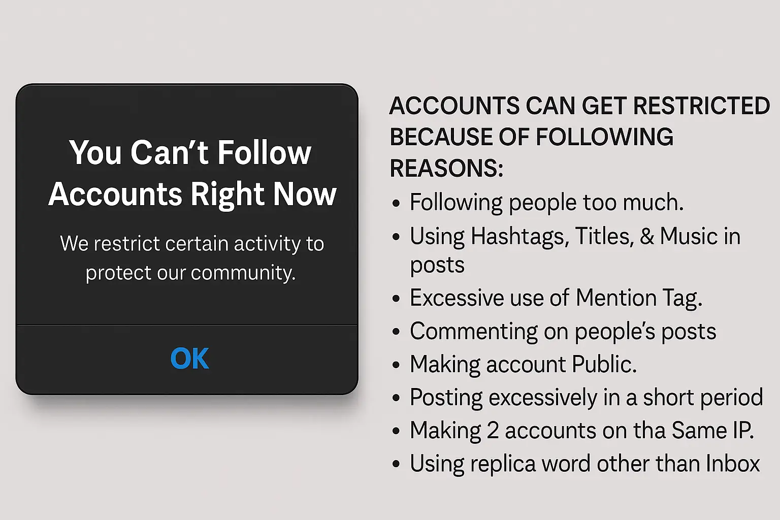 Instagram Dropshipping Course Account Restricted